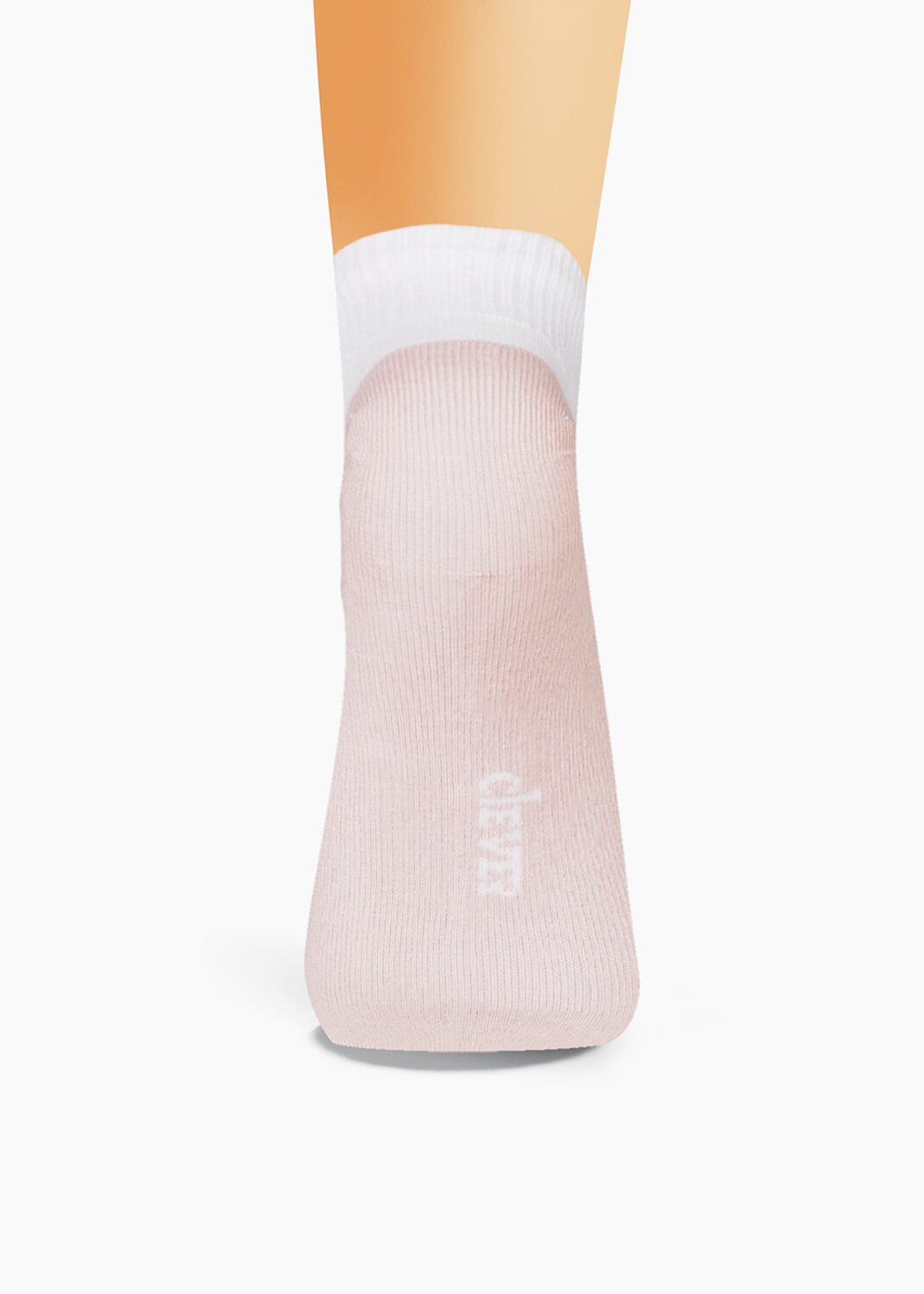 CLEVER Носки 325385 Д5304 белый/св.розовый