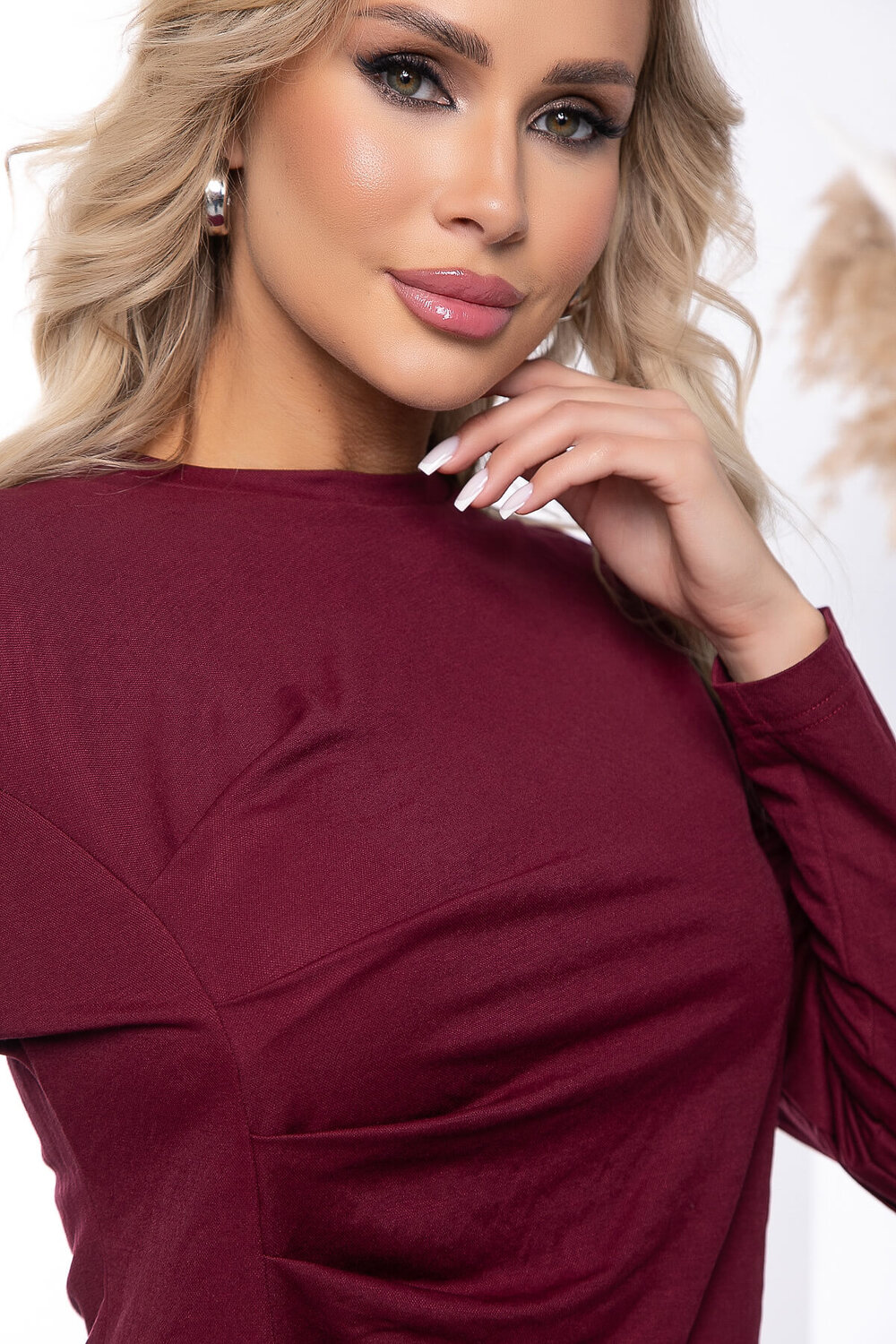 LT Collection Лонгслив 325493 Б7633 винный