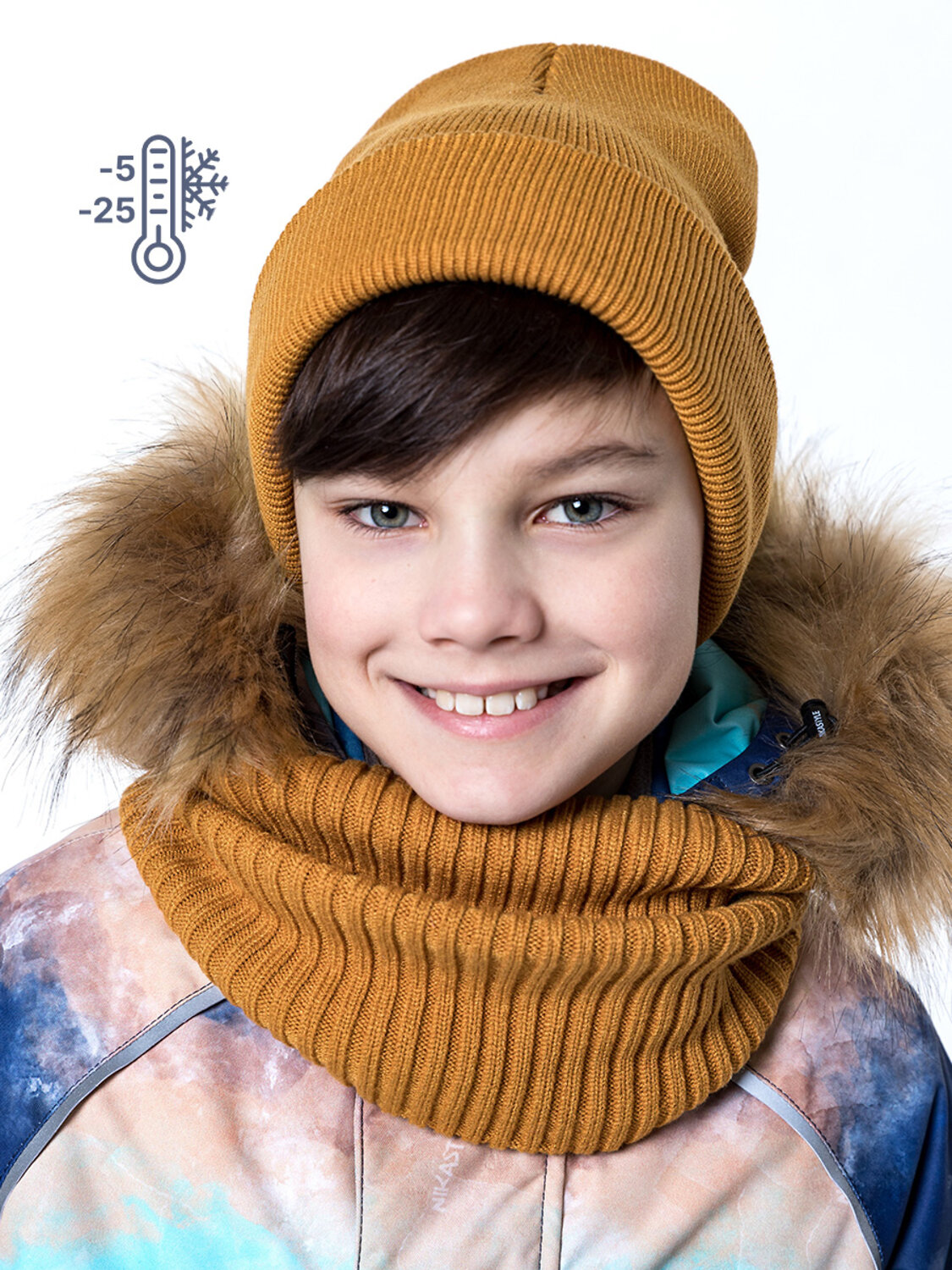 NIKASTYLE Шапка 328229 11з12123 горчичный