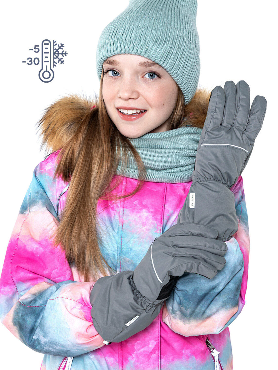 NIKASTYLE Перчатки 328284 15з6123 серый