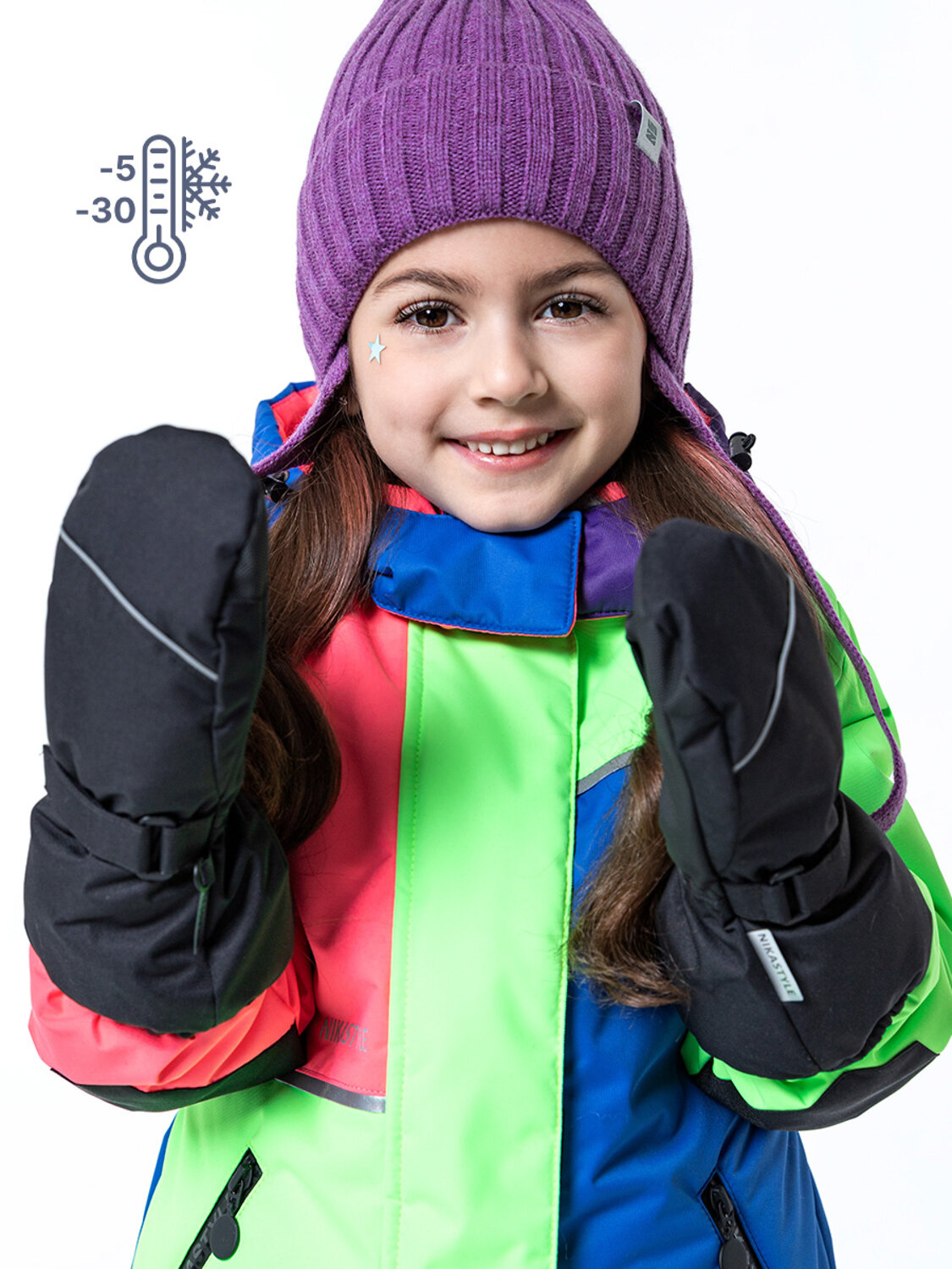 NIKASTYLE Варежки 328307 14з6223 черный