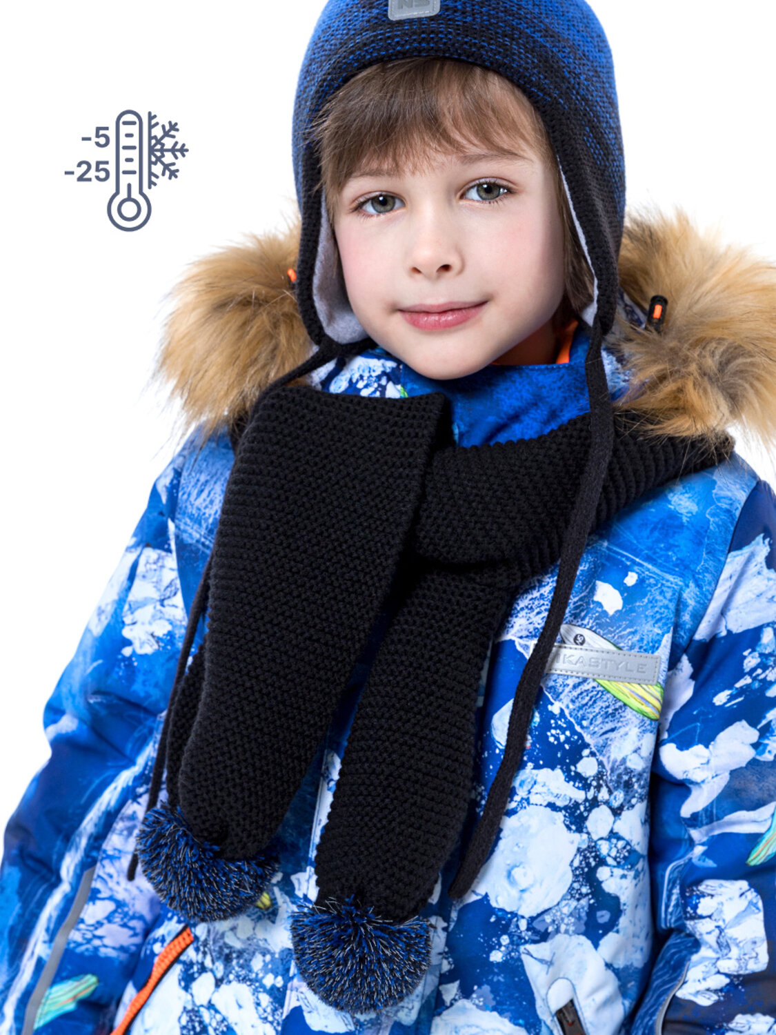 NIKASTYLE Шарф 328326 17з10923 черный