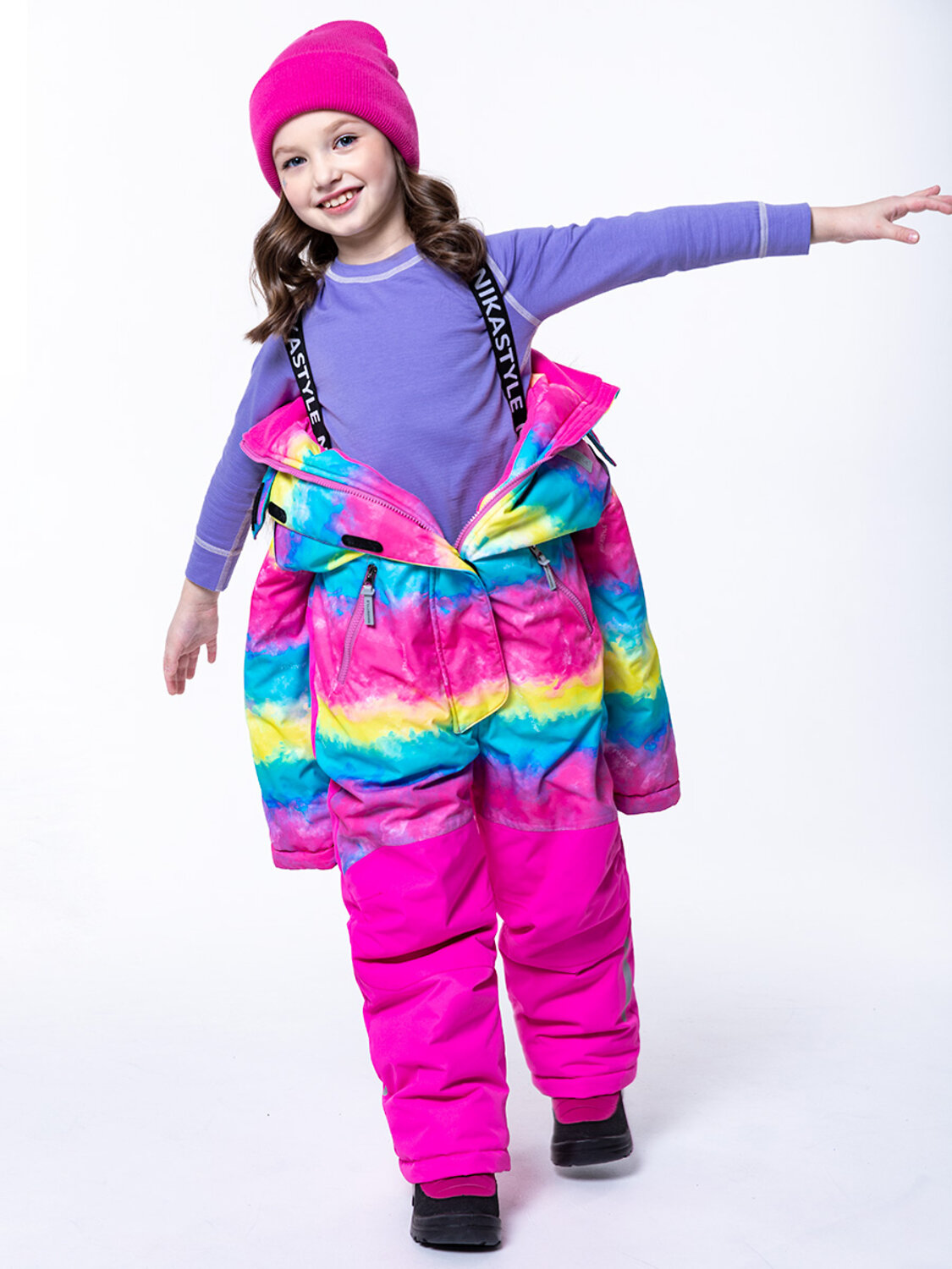 NIKASTYLE Комбинезон 328409 8з1423 лимонный/фуксия