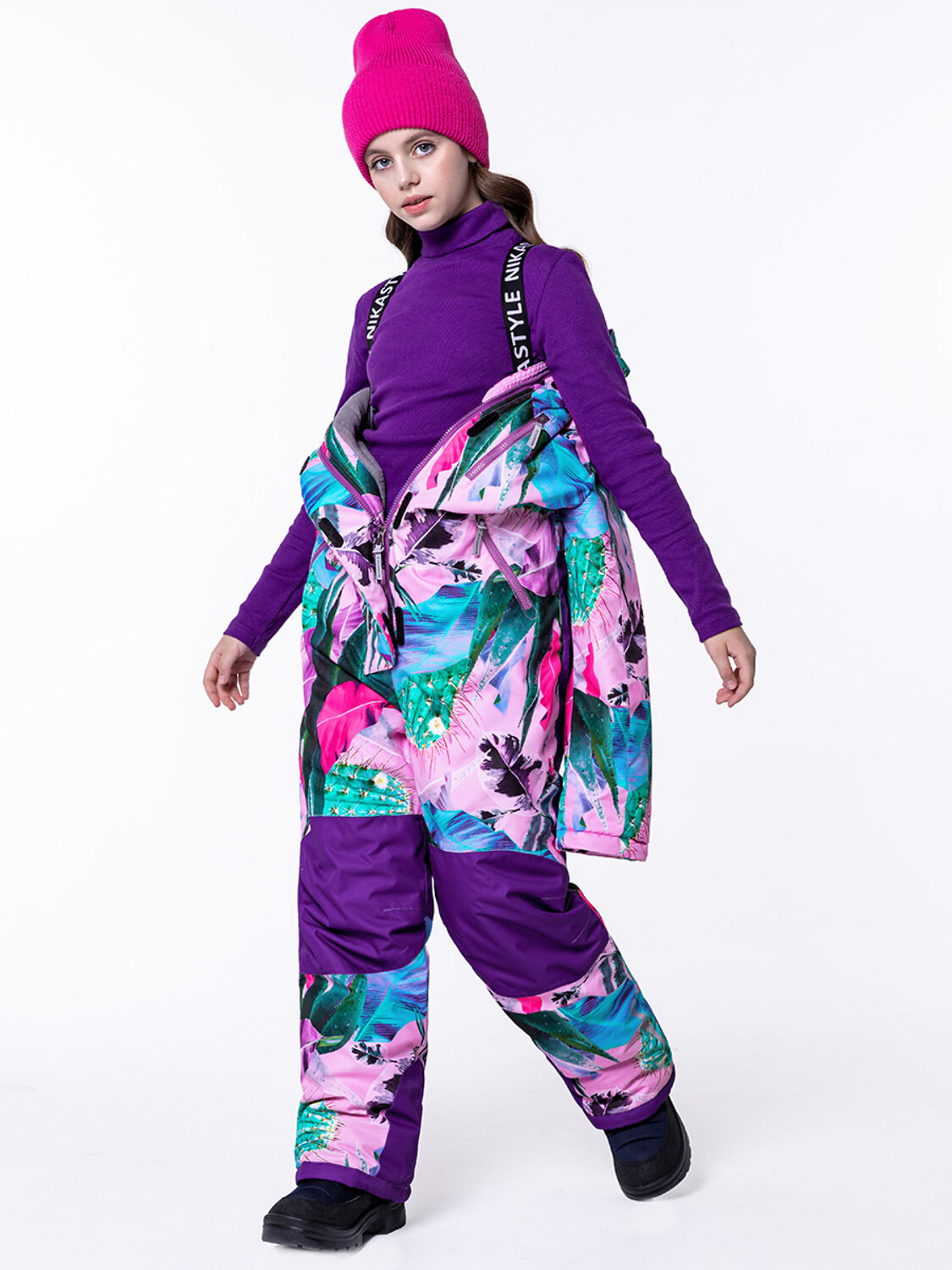 NIKASTYLE Комбинезон 328945 8з3423 розовый/черничный
