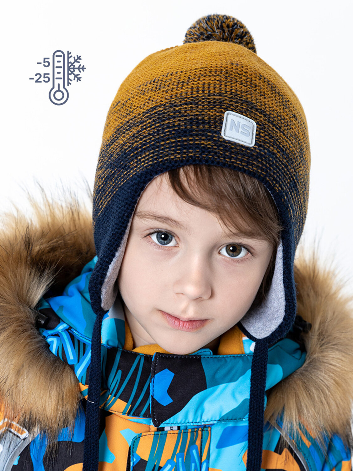 NIKASTYLE Шапка 328994 11з10723 горчичный/неви