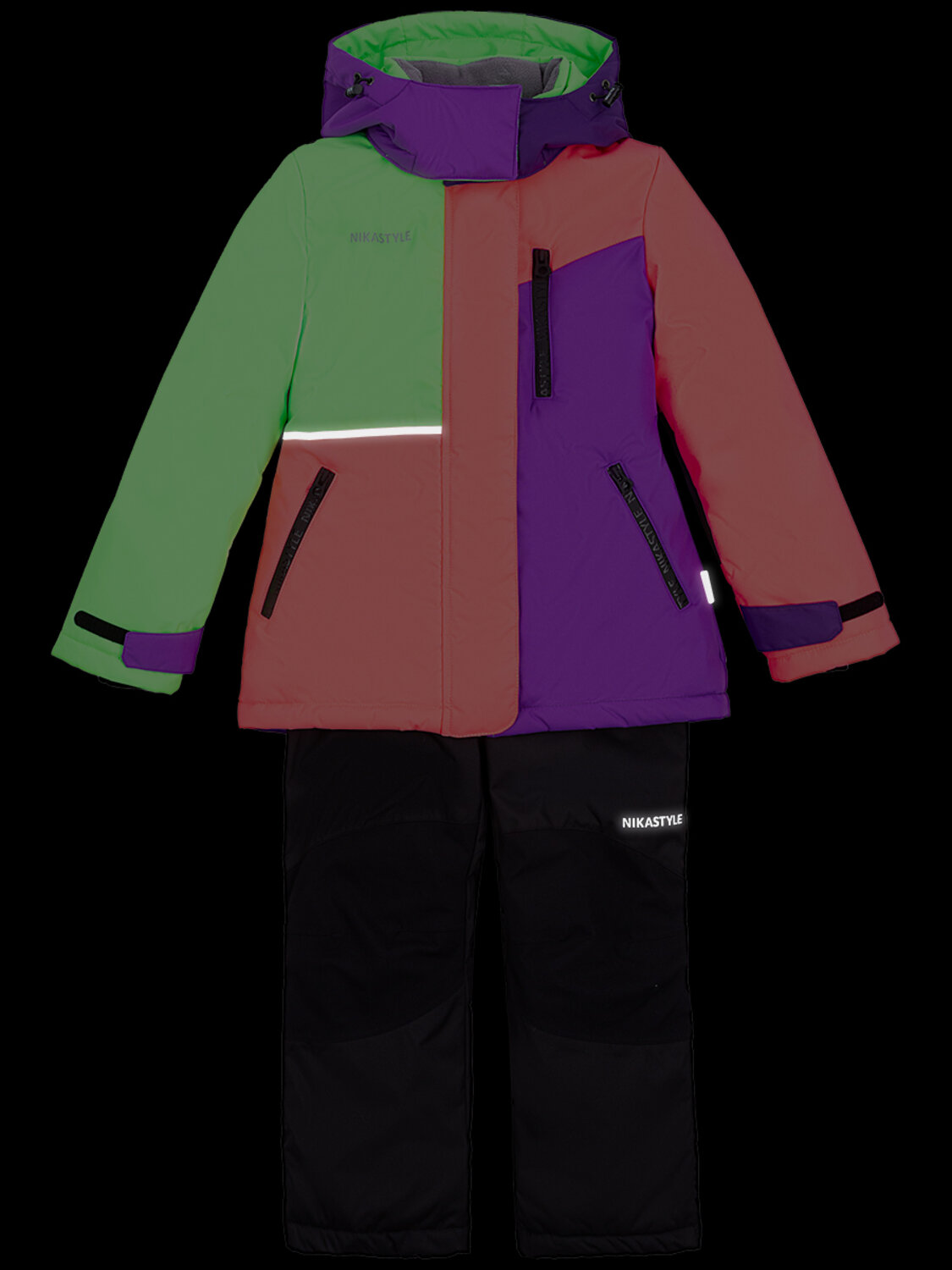 NIKASTYLE Костюм 328997 7з2823 коралловый неон/лиловый