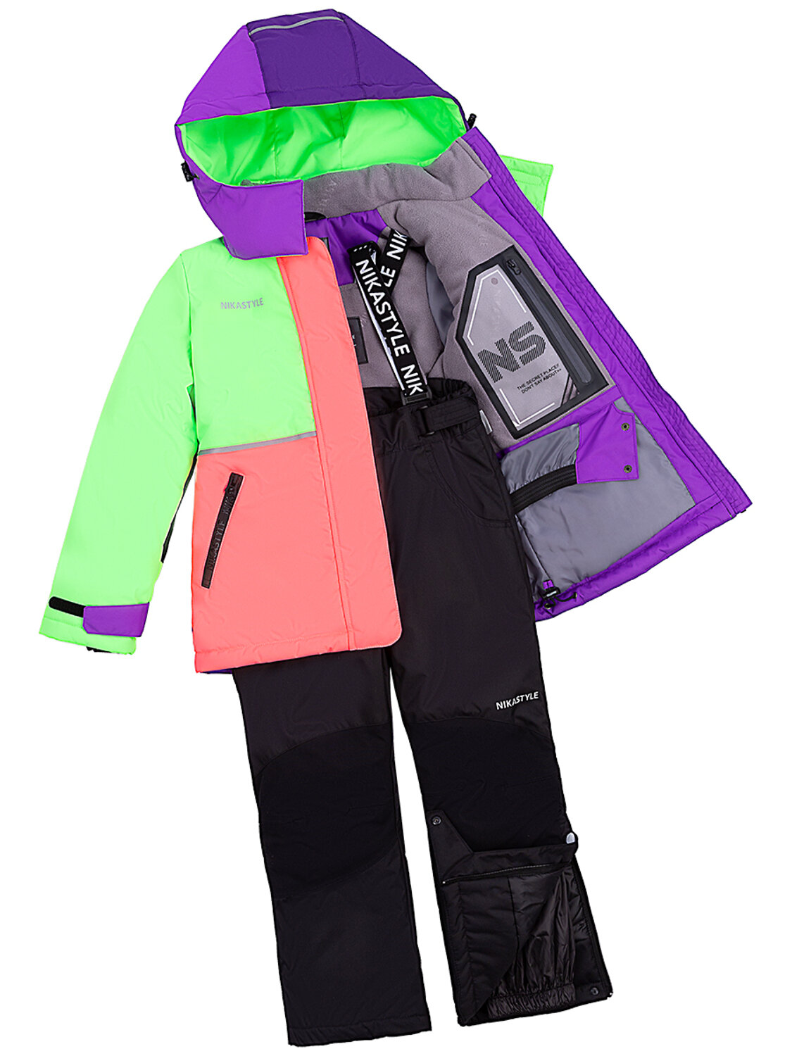 NIKASTYLE Костюм 328997 7з2823 коралловый неон/лиловый
