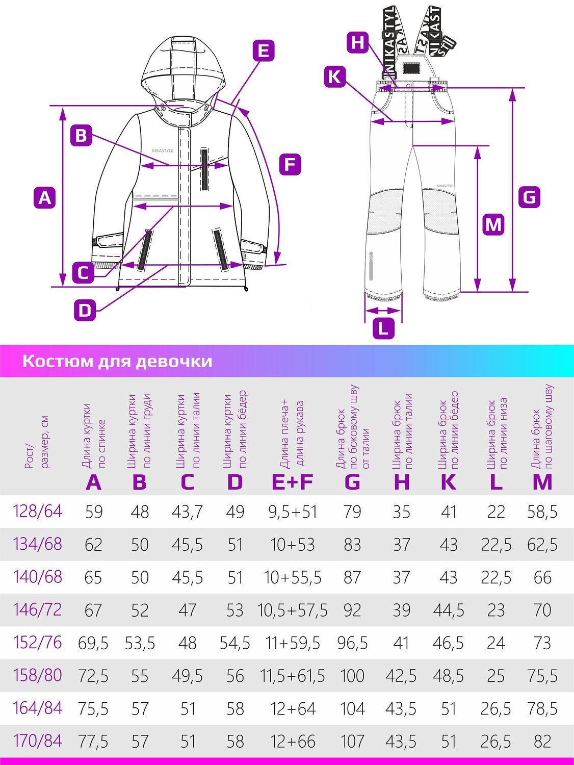 NIKASTYLE Костюм 328997 7з2823 коралловый неон/лиловый