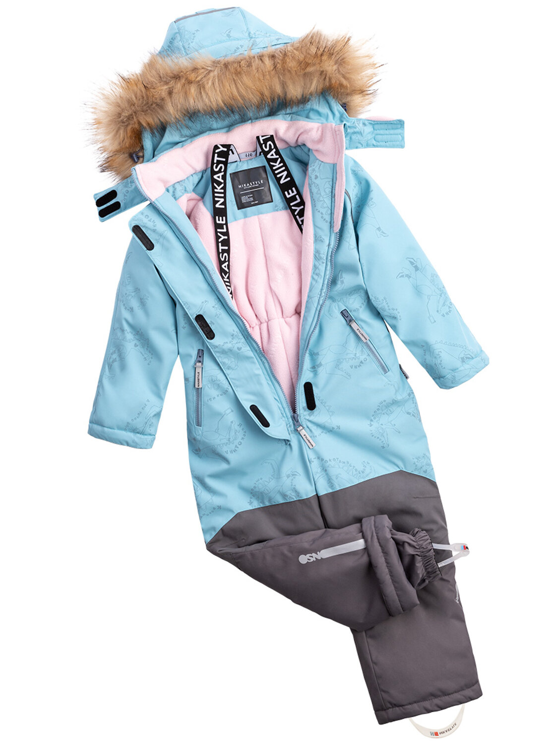 NIKASTYLE Комбинезон 329088 8з0623 мятный/серый