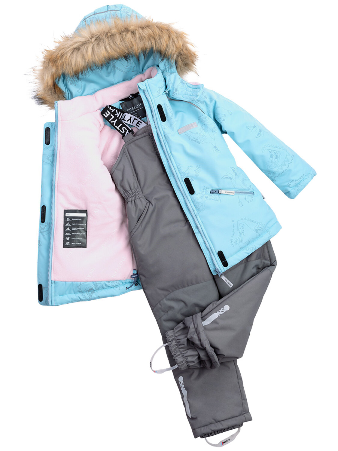 NIKASTYLE Костюм 329089 7з0823 мятный/серый