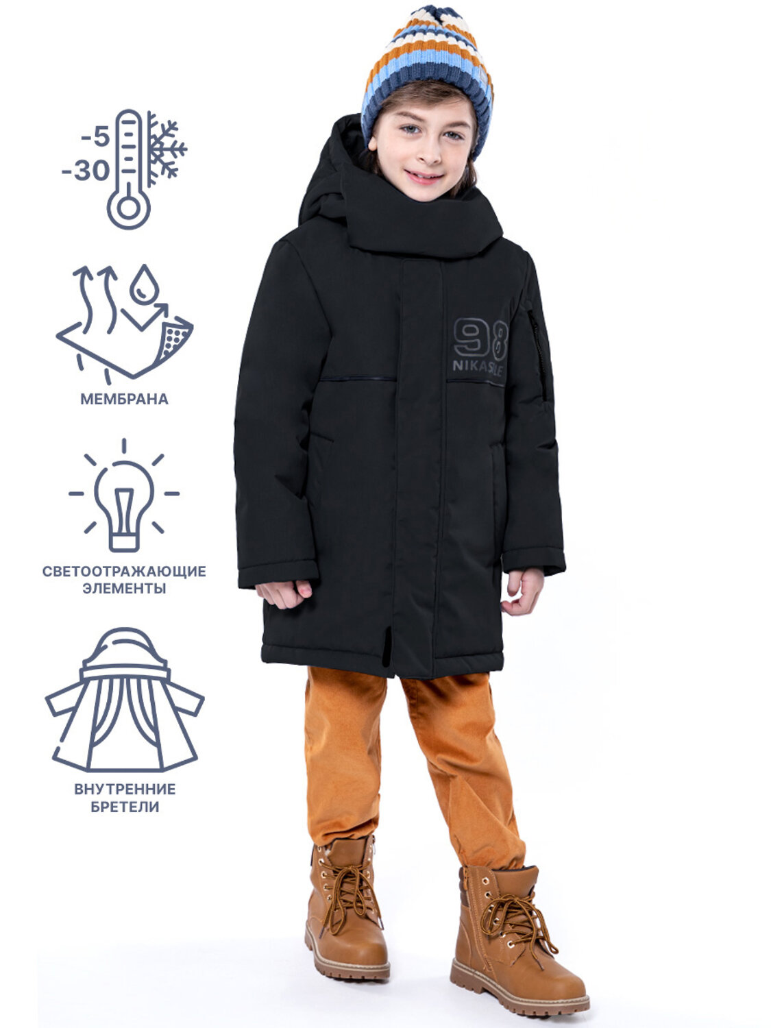 NIKASTYLE Куртка 329109 4з3923 черный