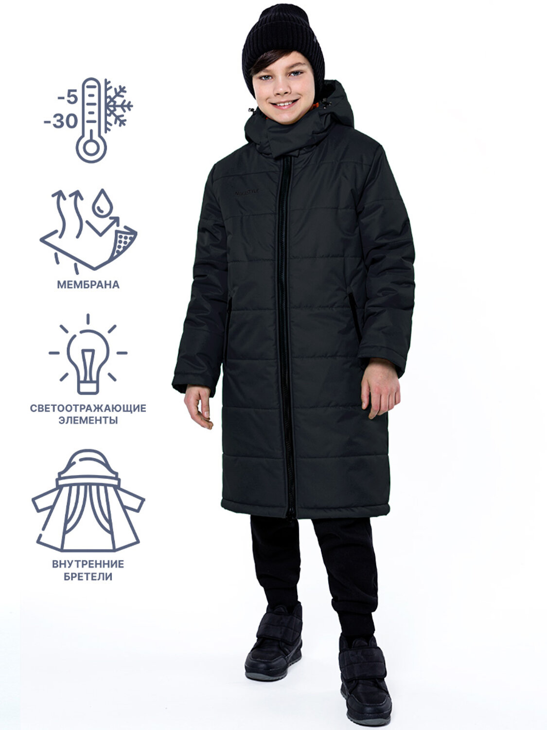 NIKASTYLE Куртка 329123 4з3523 черный