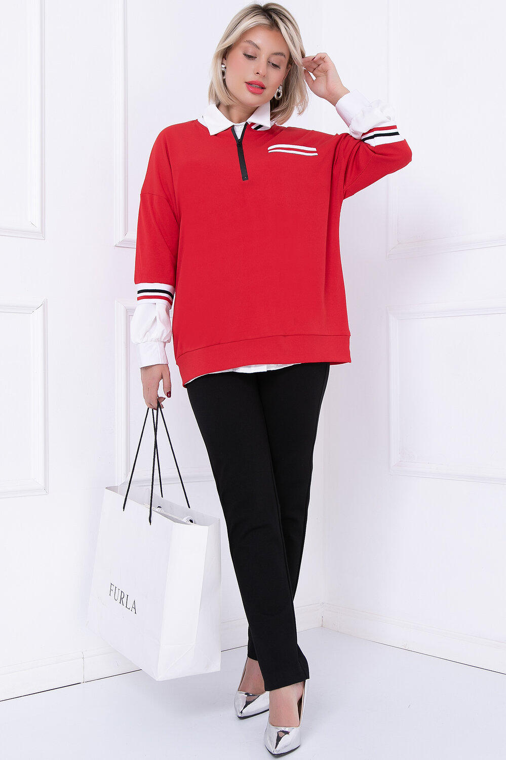 Bellovera Блузка 329420 31Б5591 красный