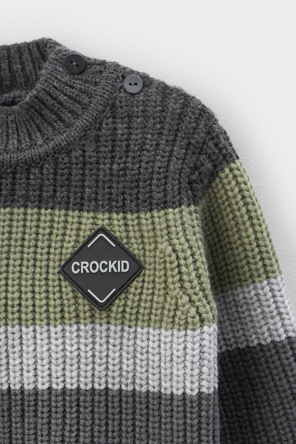 CROCKID Джемпер 329543 КВ 30146/ш серый, хаки