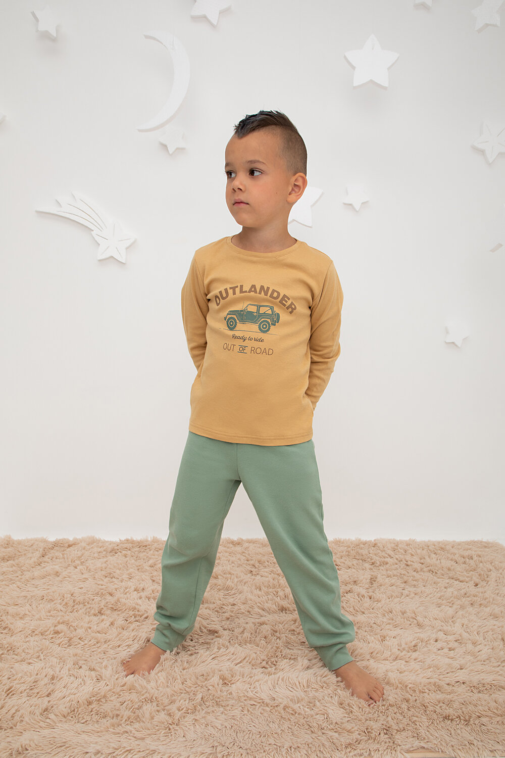 CROCKID Пижама 330657 К 1586 песочный, милитари