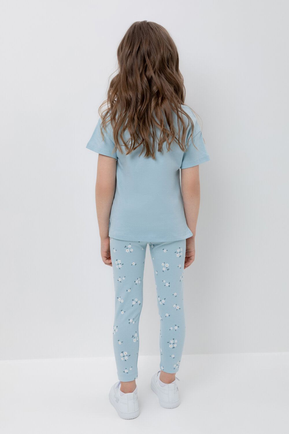 CROCKID Бриджи 331911 К 4074 голубой, ромашковое поле