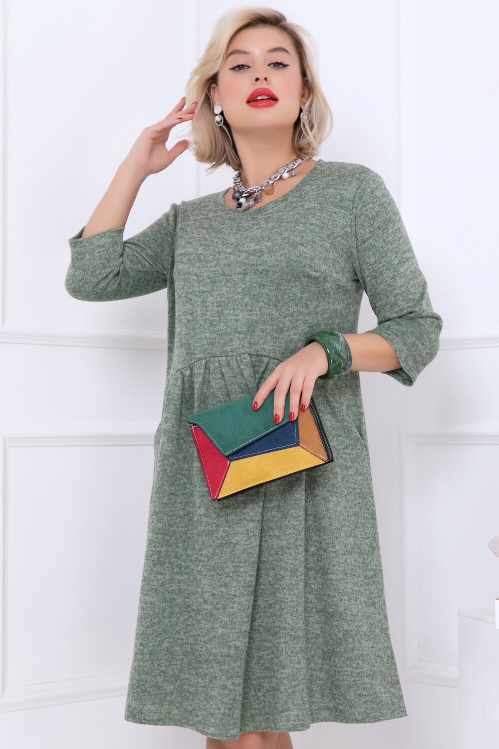 Bellovera Платье 334784 4П5775 мятный
