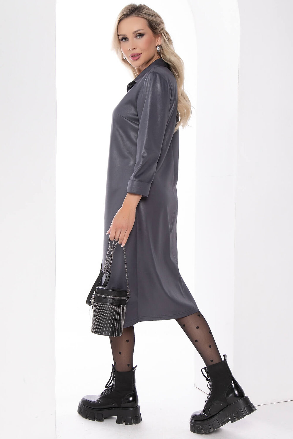 LT Collection Платье 335523 П8107 графит