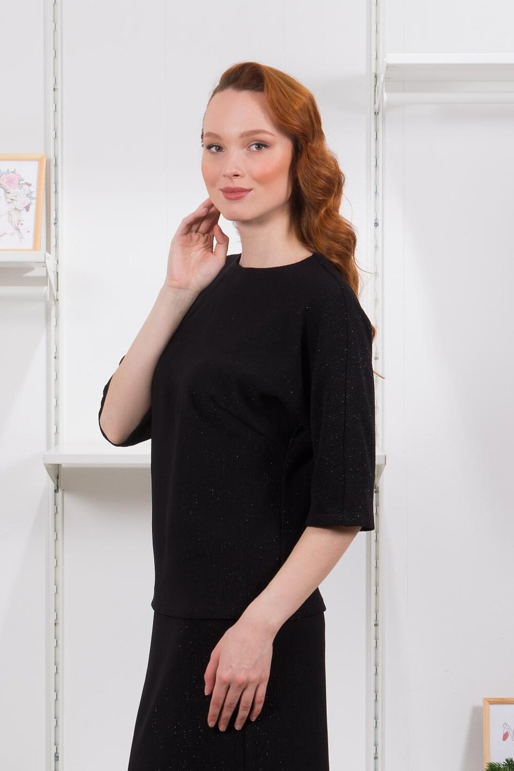 Braslava Костюм 335622 6803 чёрный люрекс