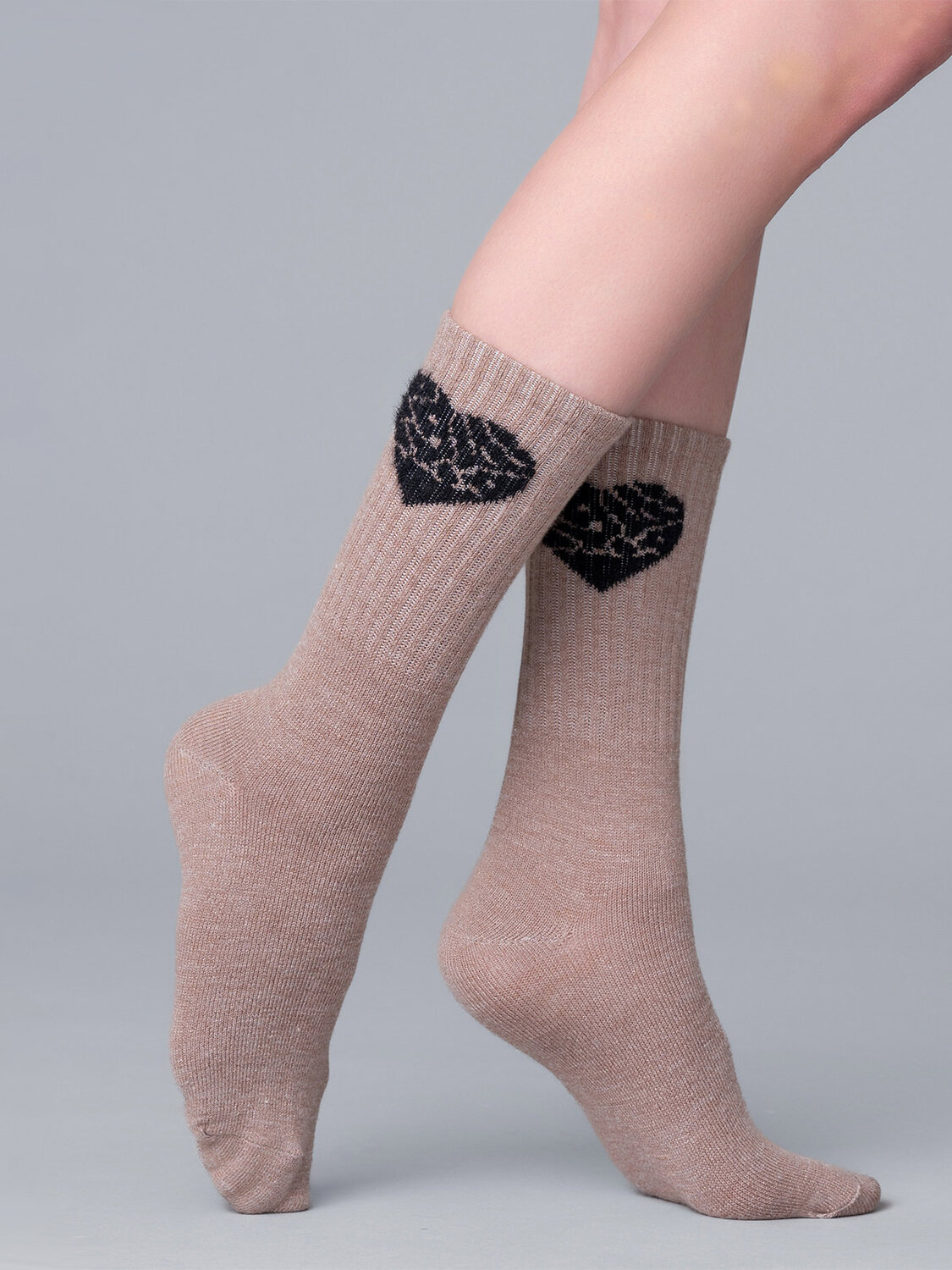 JS Giulia Носки 337445 WS3 WOOL 2309 beige melange