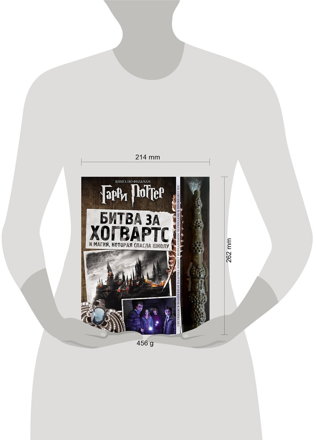 Эксмо "Гарри Поттер. Битва за Хогвартс (с волшебной палочкой)" 345815 978-5-04-109886-5