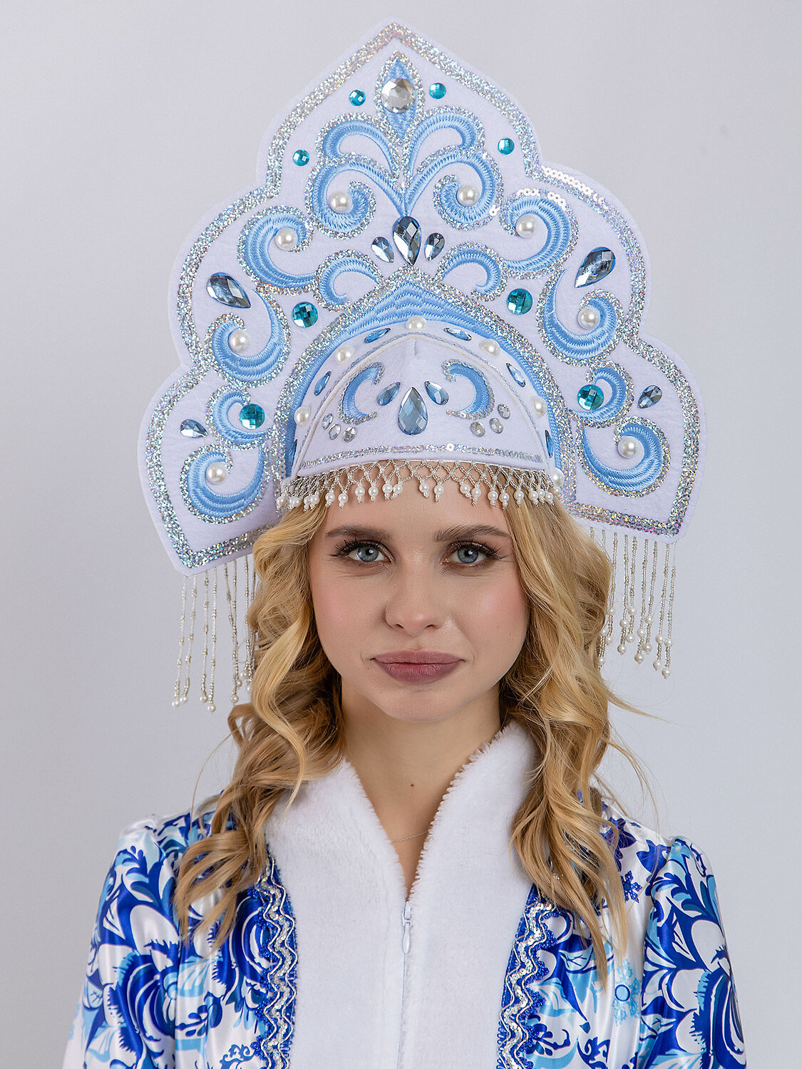 BATIK Кокошник 346819 1094 к-24 Бело-голубой