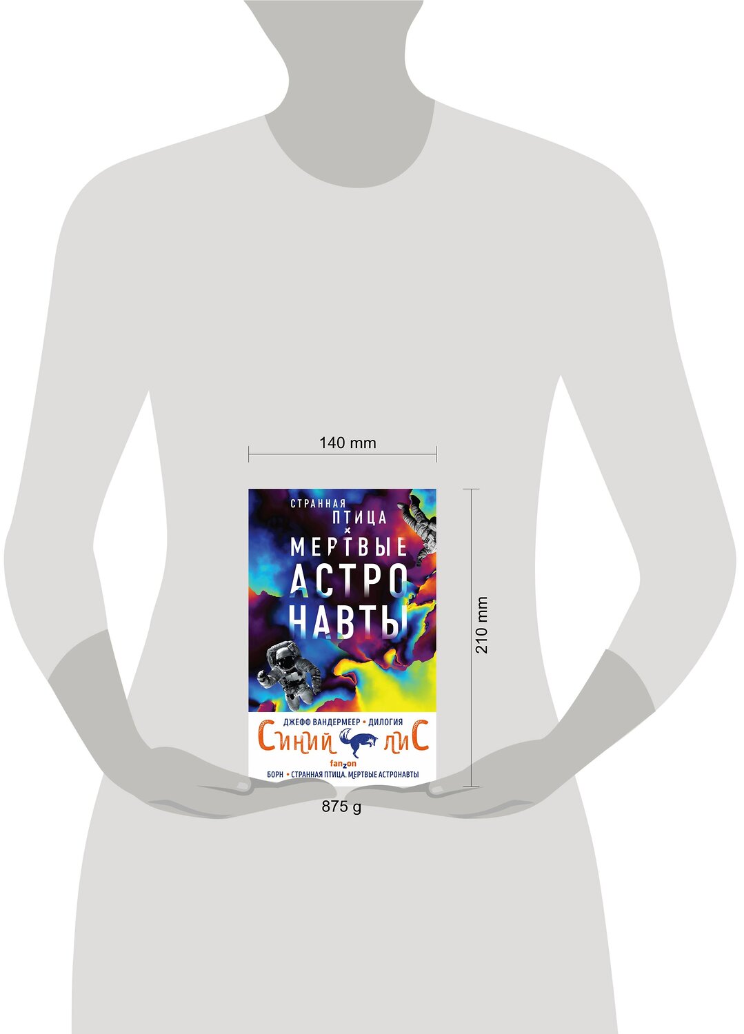 Эксмо Джефф Вандермеер "Комплект из двух книг Синий лис (Борн + Странная птица. Мертвые астронавты)" 351684 978-5-04-157147-4