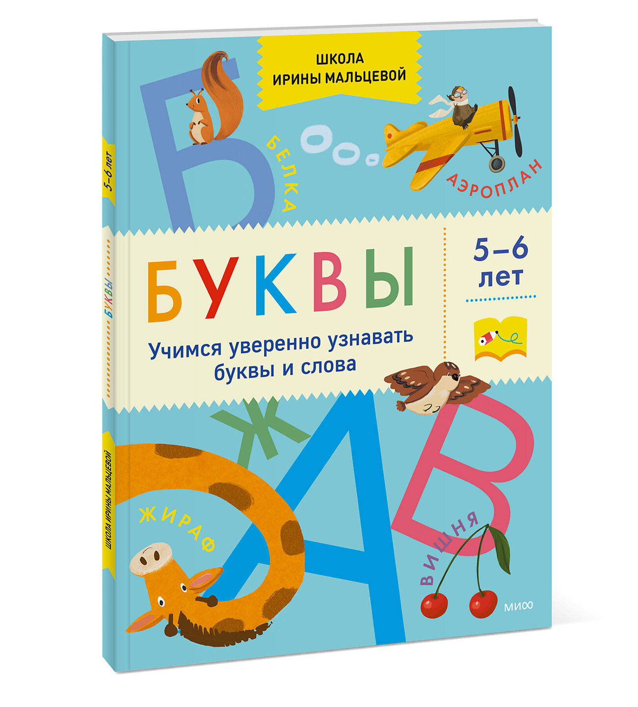 Эксмо Ирина Мальцева "Буквы. Учимся уверенно узнавать буквы и слова. 5-6 лет" 359041 978-5-00195-470-5