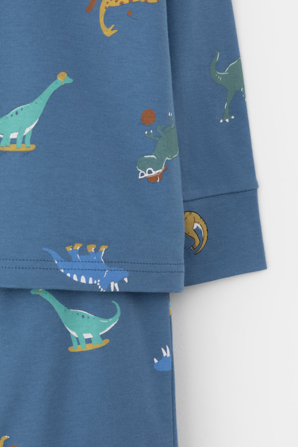 CROCKID Пижама 378372 К 1552 синяя волна, дино спортсмены
