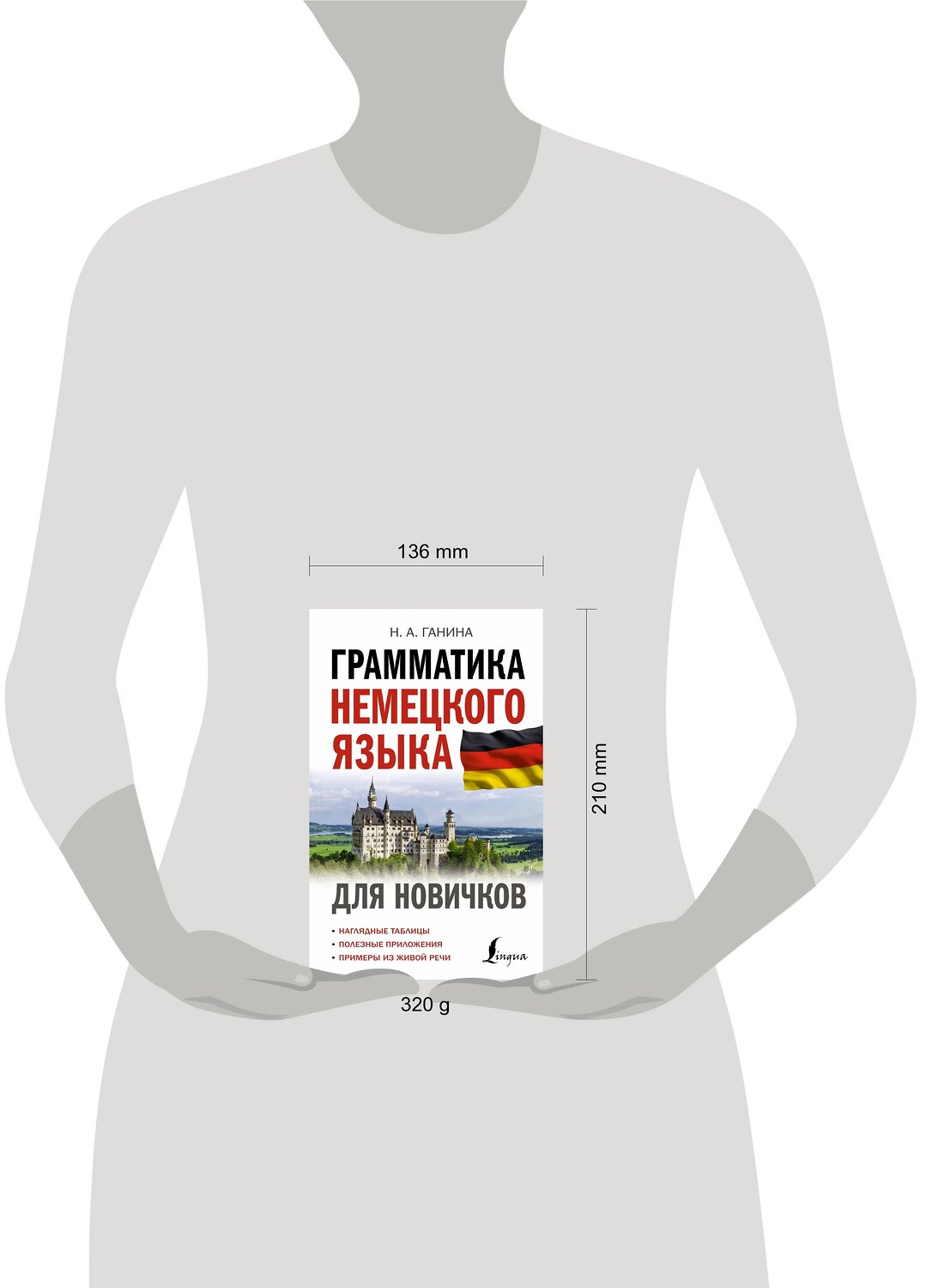 АСТ Н. А. Ганина "Грамматика немецкого языка для новичков" 382085 978-5-17-155551-1