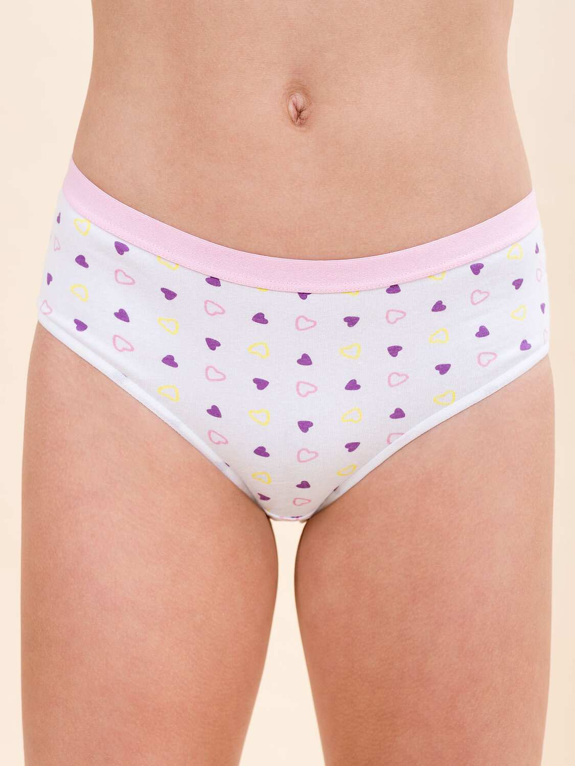 PELICAN Трусы 382833 GULB3353(3) Белый/розовый/лаймовый