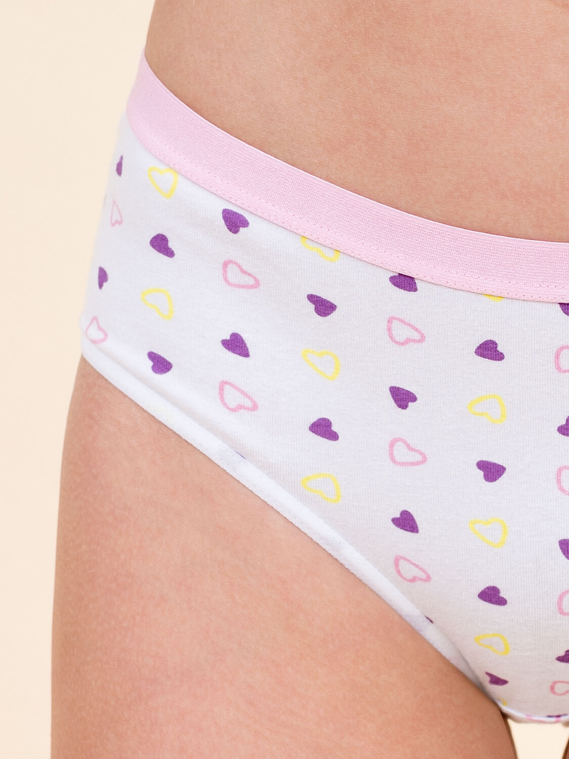 PELICAN Трусы 382833 GULB3353(3) Белый/розовый/лаймовый