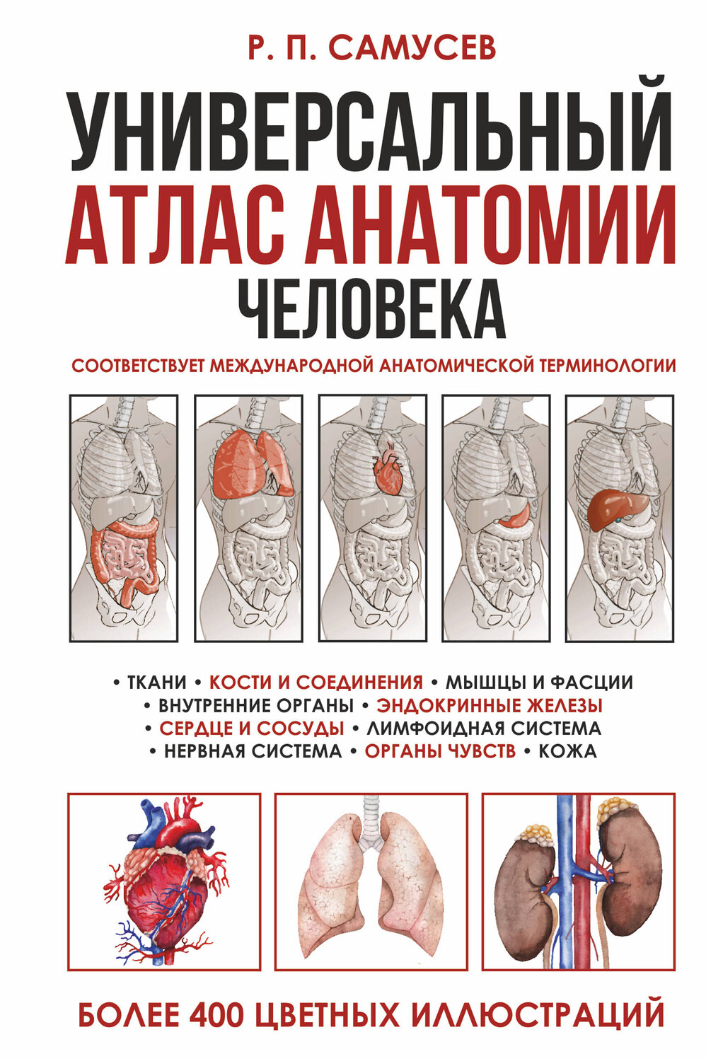 АСТ Самусев Р.П. "Универсальный атлас анатомии человека с цветными иллюстрациями" 384983 978-5-17-156813-9
