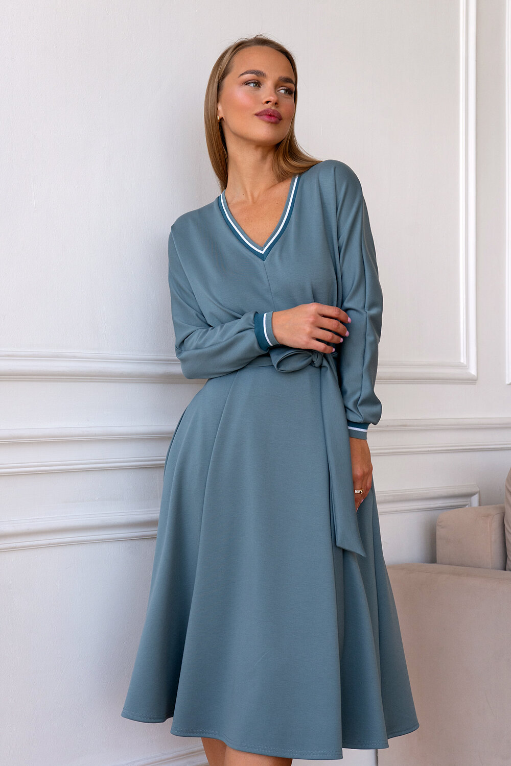Open-style Платье 389725 5467 серый