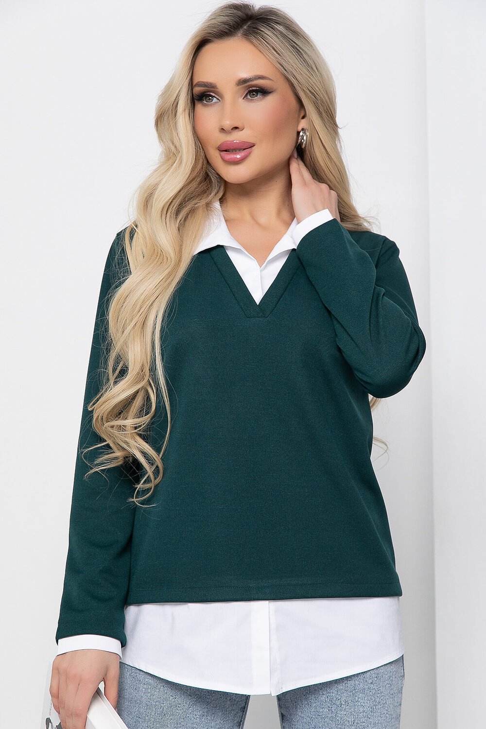 LT Collection Джемпер 392445 Б8546 изумрудный
