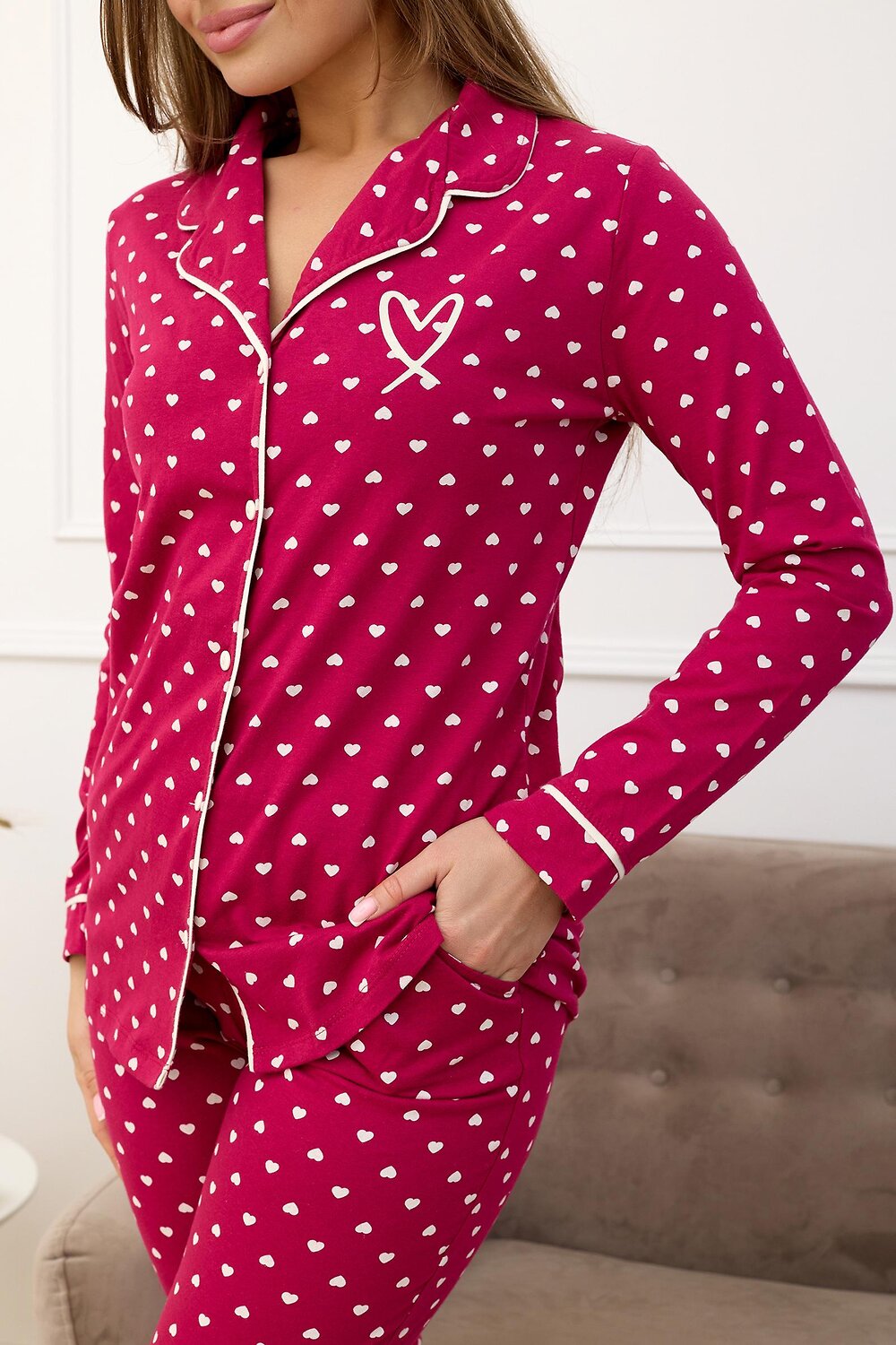 Lika Dress Пижама 393455 9895 Малиновый