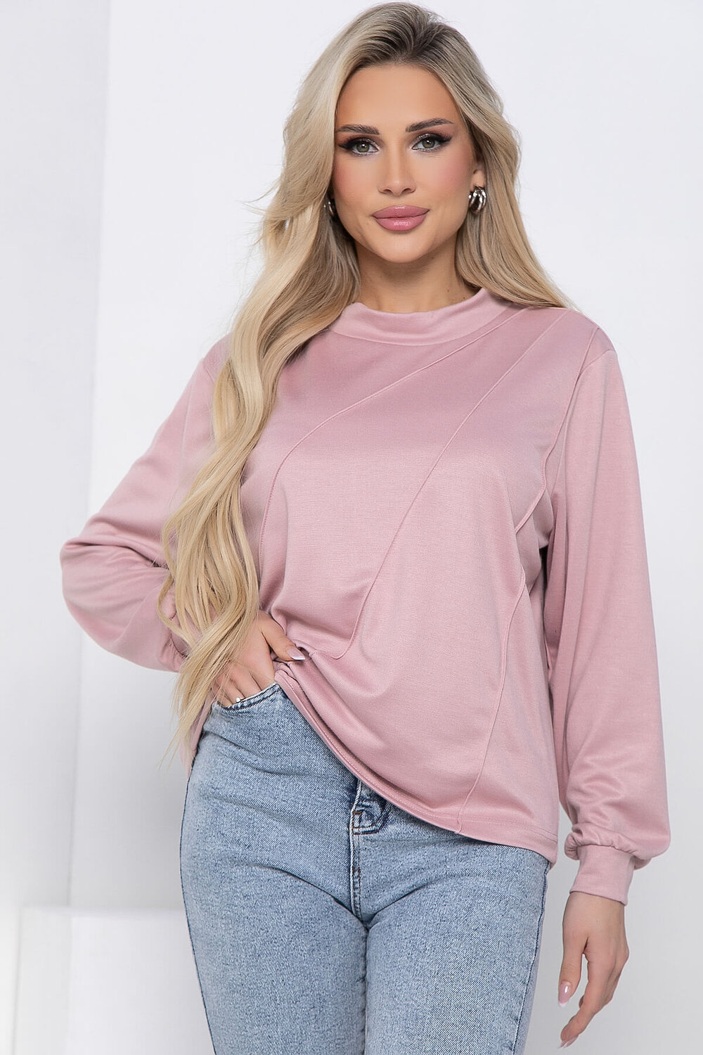 LT Collection Джемпер 394407 Б8578 пыльно-розовый
