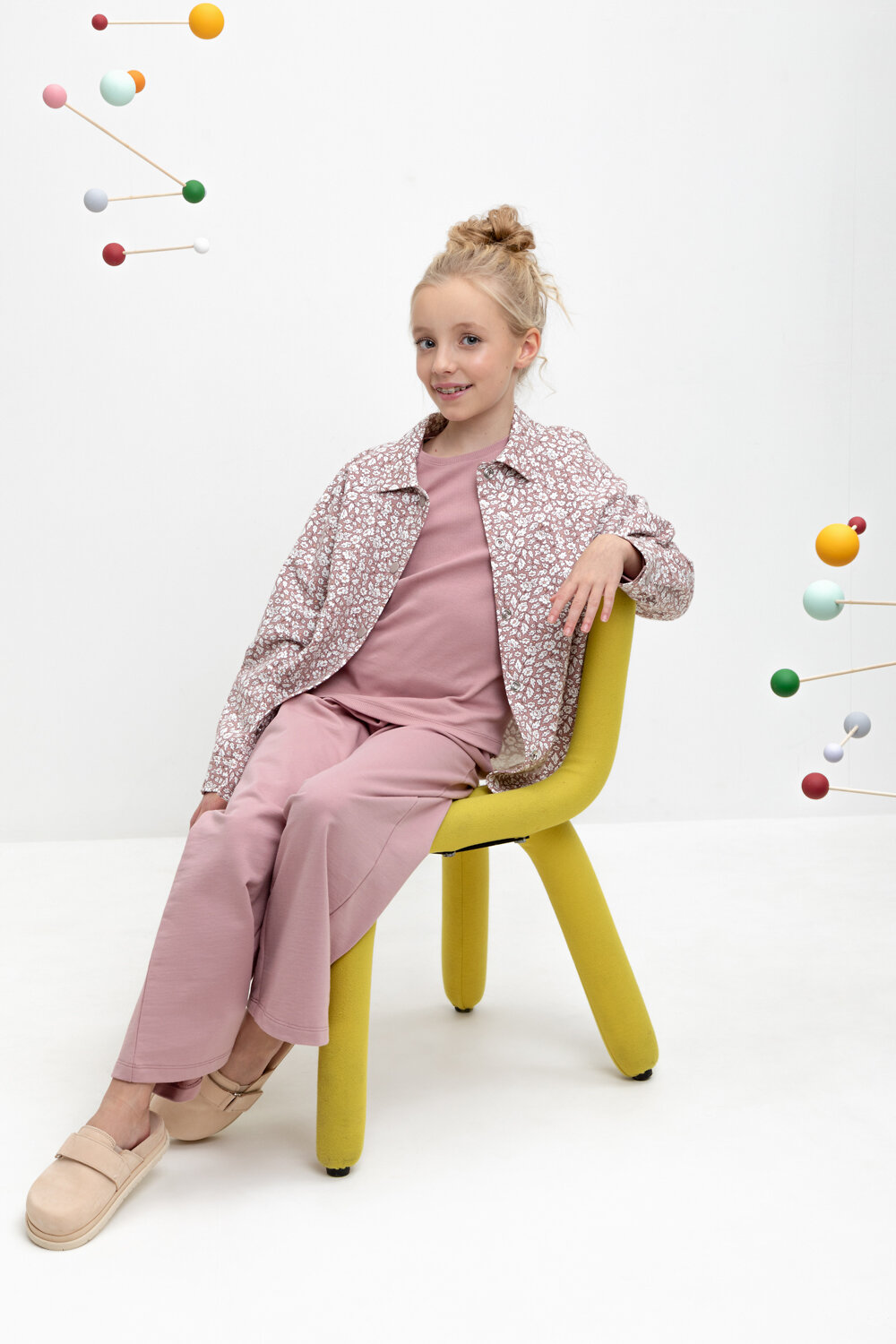 CROCKID Жакет 395543 КР 302312 серая пудра, винтажные цветы