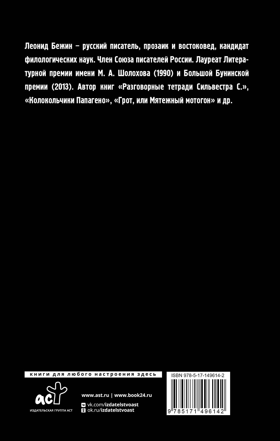 АСТ Леонид Бежин "Оскомина" 401067 978-5-17-149614-2