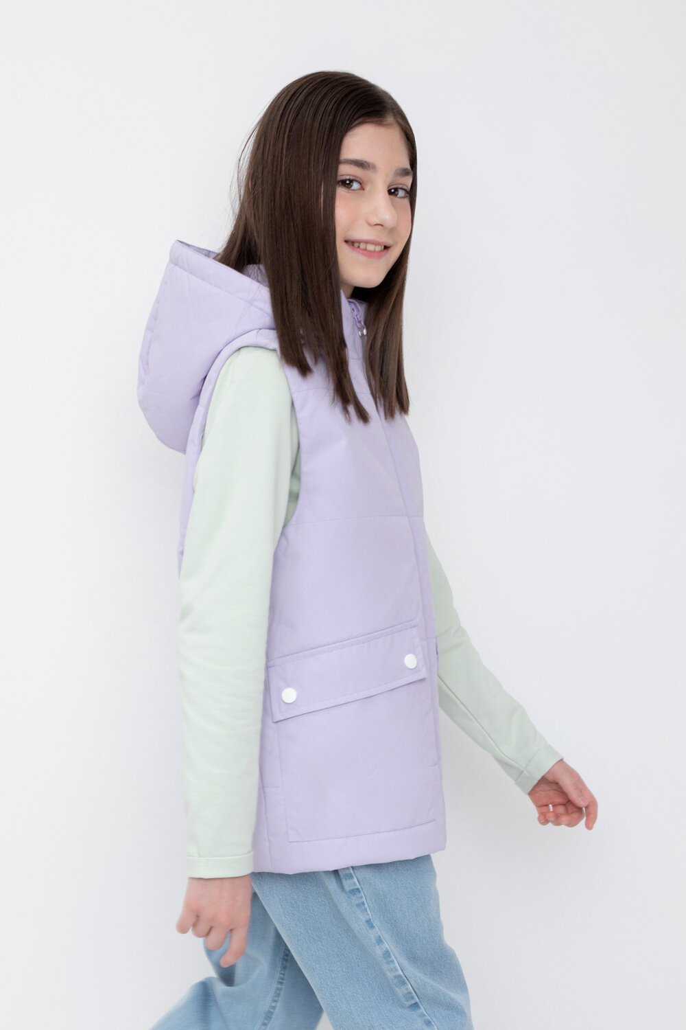 CROCKID Жилет 405132 ВК 35011/8 ГР пастельно-лиловый