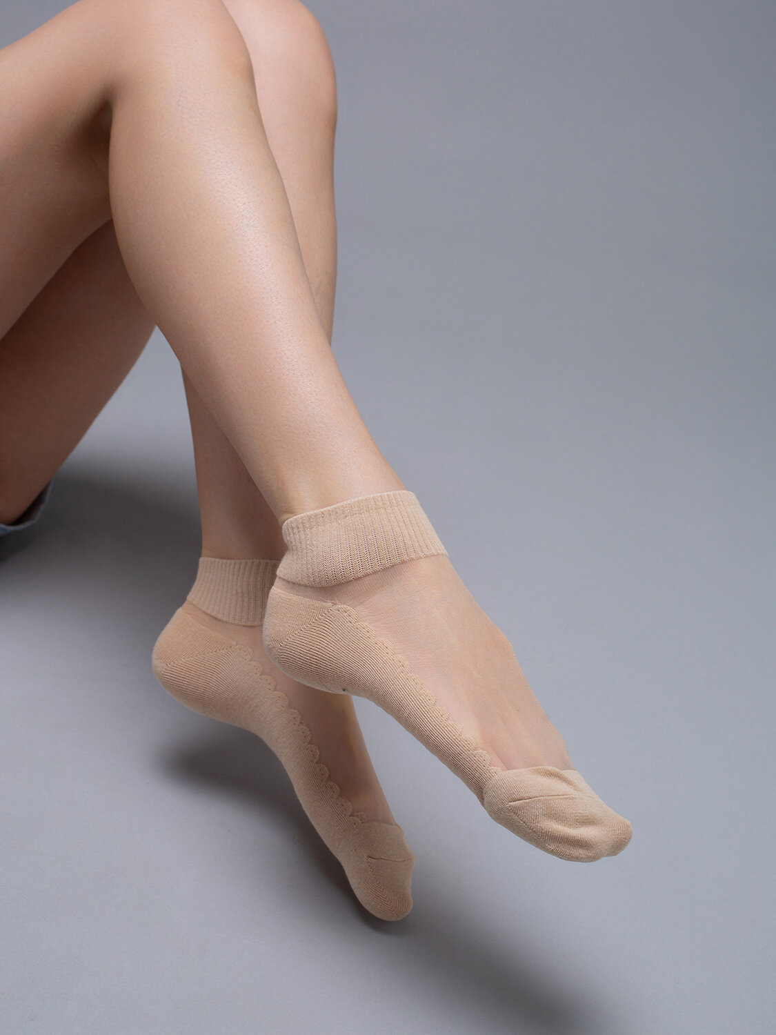JS Giulia Носки 409756 WS2 CRYSTAL 2402 beige