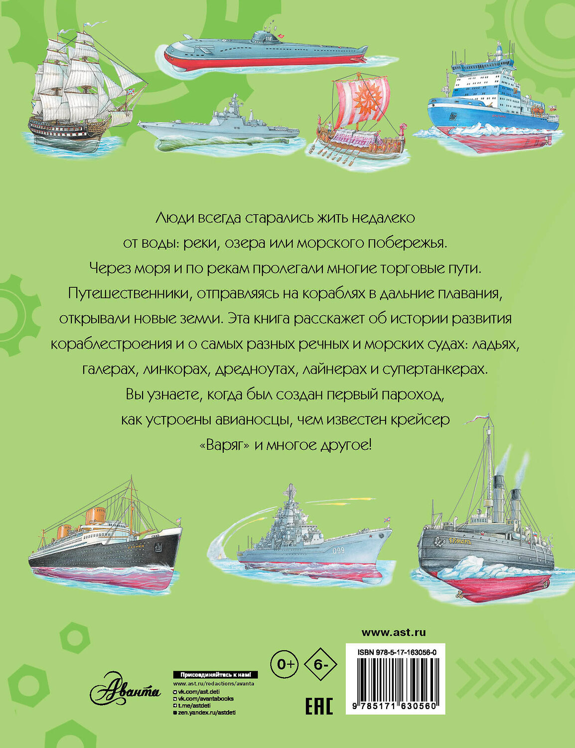 АСТ Чукавин А.А., Ткачева А.А., Кострикин П.П. "Корабли" 411747 978-5-17-163056-0
