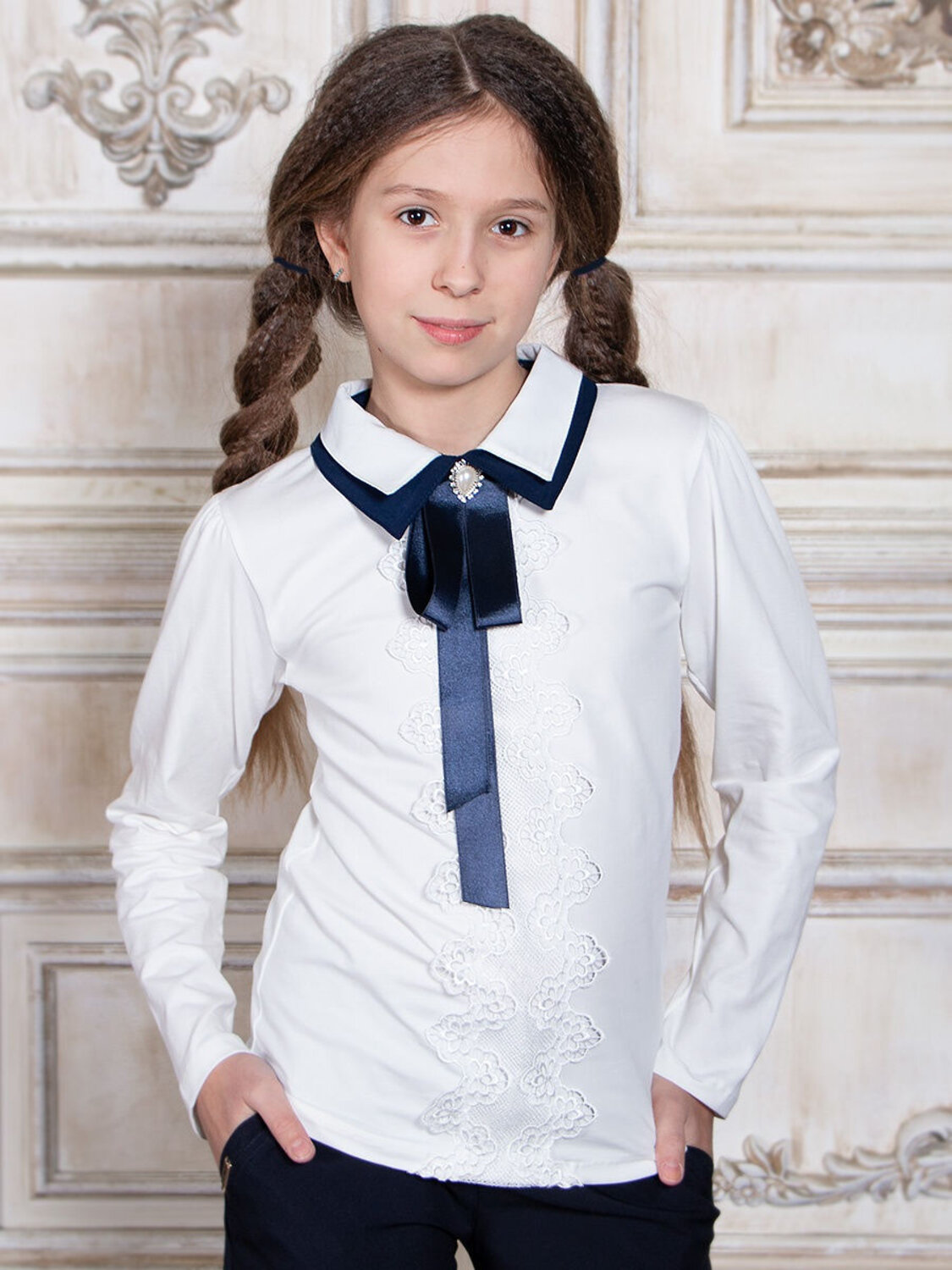 Соль&Перец Блузка 415210 SP9388 кремовый