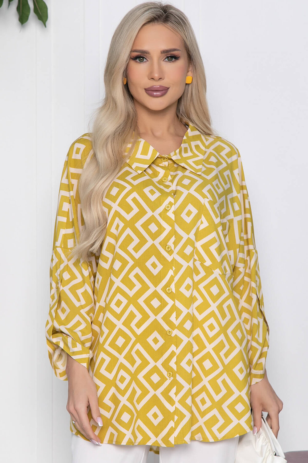 LT Collection Рубашка 432429 Б10586 лаймовый