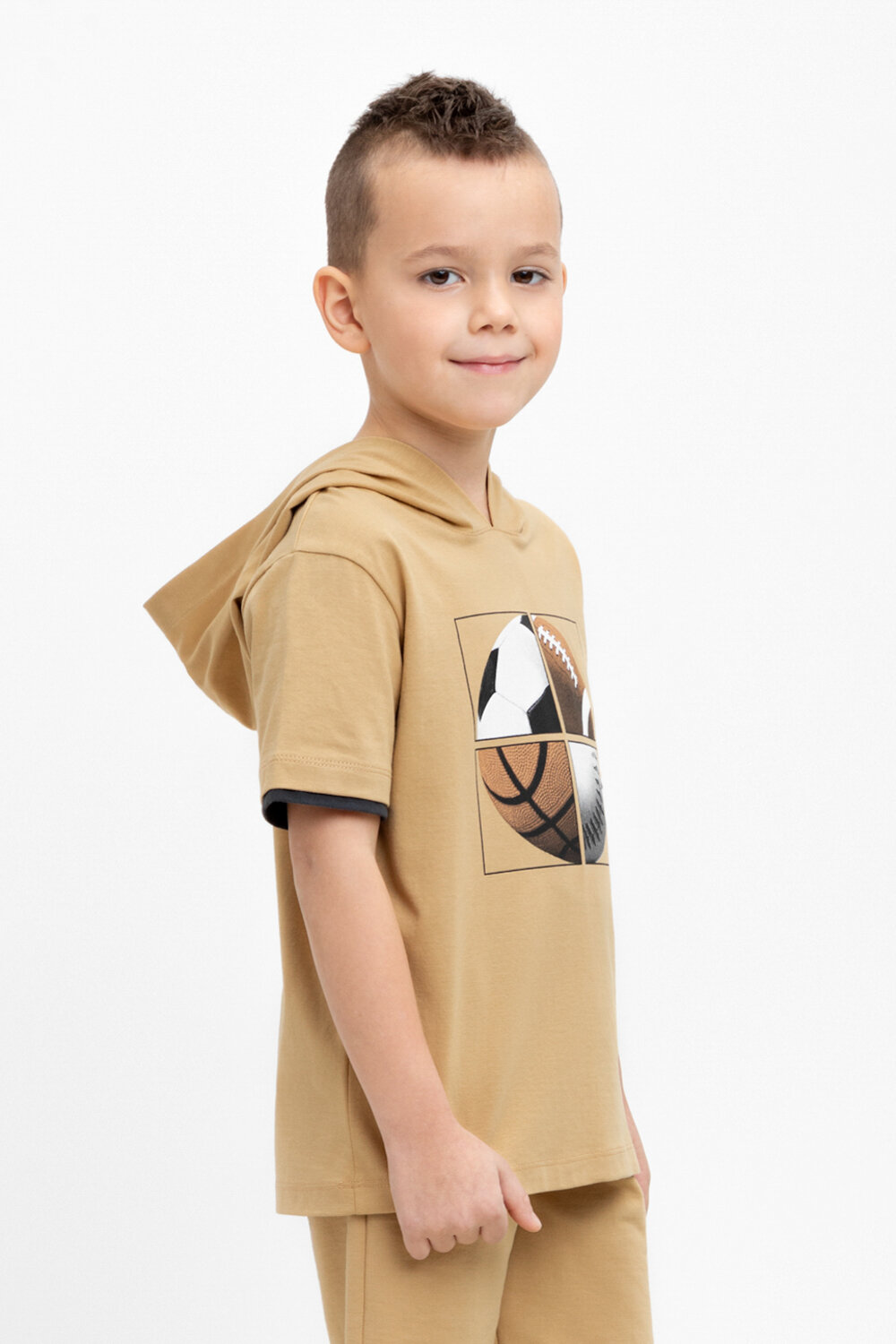CROCKID Фуфайка 433437 К 302305-1 светло-коричневый