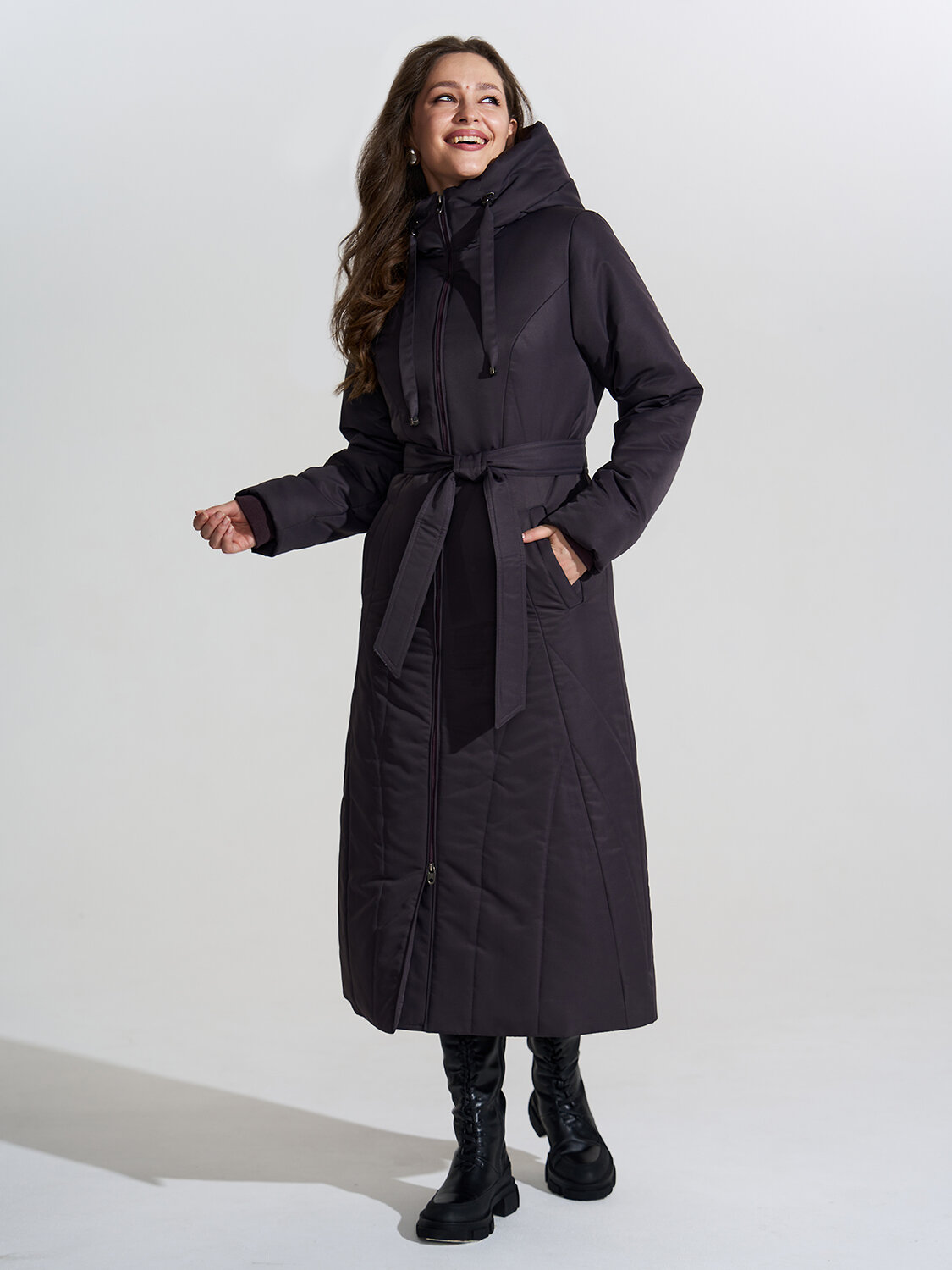 DIMMA Пальто 440336 2503 Баклажановый