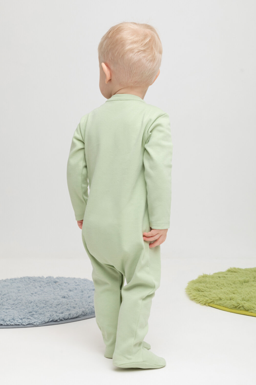 CROCKID Комбинезон 441495 К 6025-2уп фисташковое безе, мини лягушата