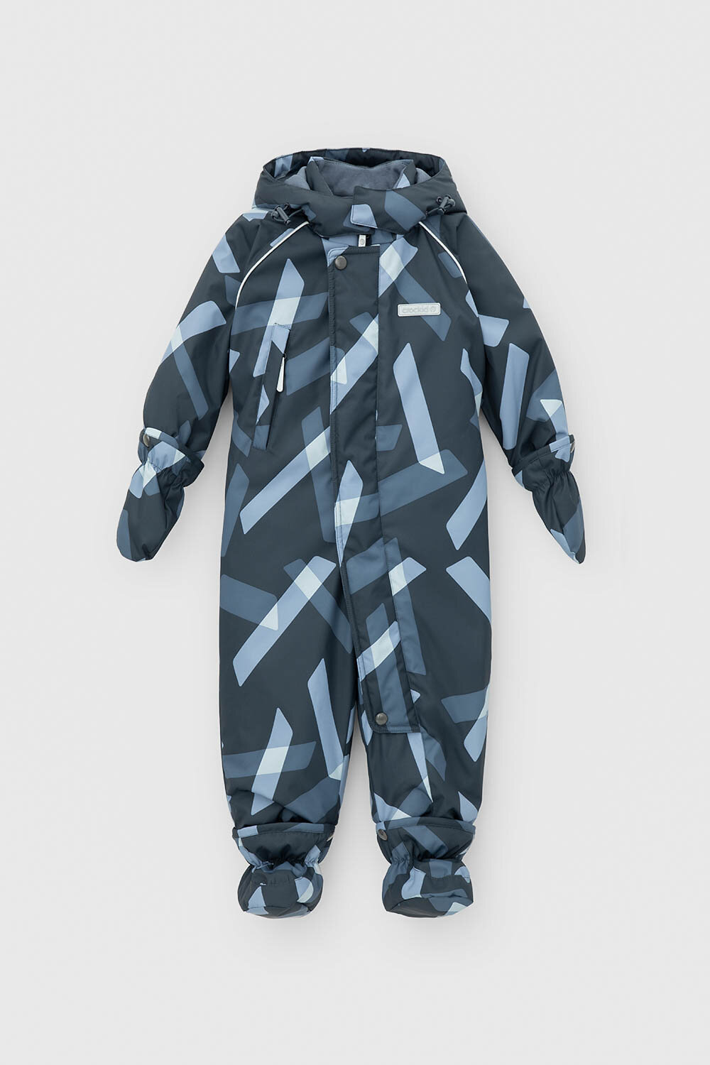 CROCKID Комбинезон 446178 ВК 60032/н/39 Ал индиго, пересекающиеся прямоугольники