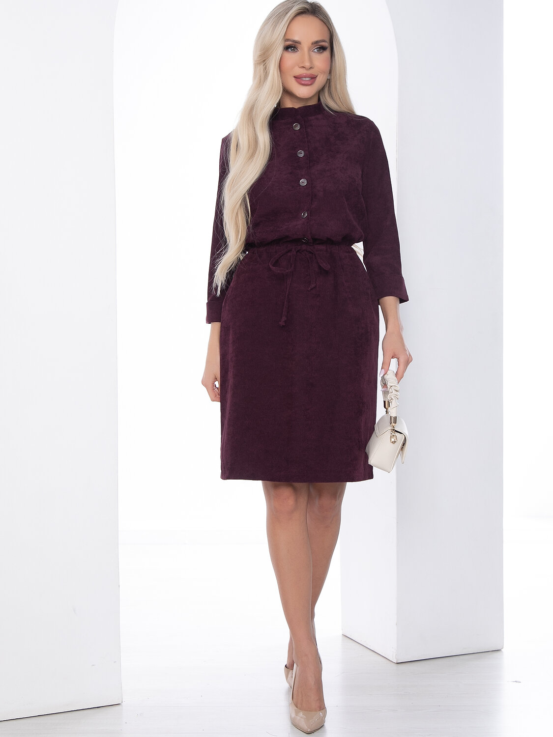 LT Collection Платье 453183 П0783 бордовый