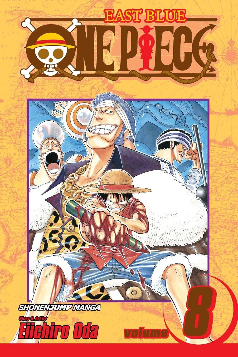 Эксмо Eiichiro Oda "One Piece, Vol. 8 Большой Куш том 8 (Эйитиро Ода)/ Книги на английском языке" 458182 978-1-42-150075-1